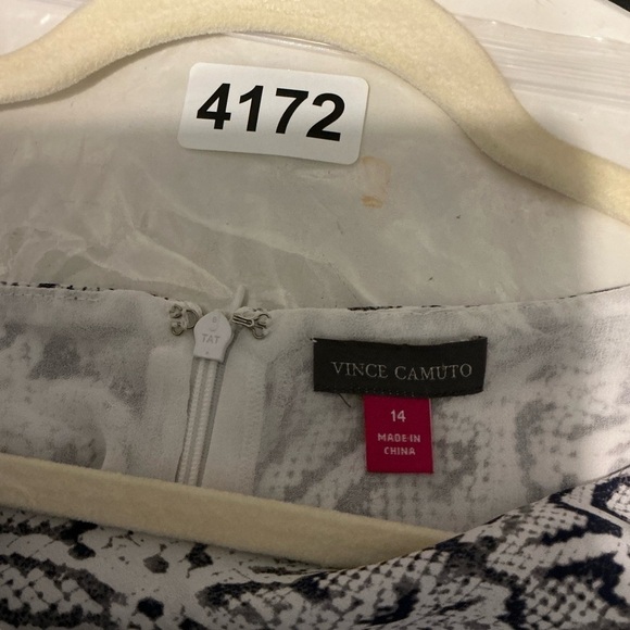 Vince Camuto snake print COWL NECK SLIP DRESS size 14 - Picture 3 of 6